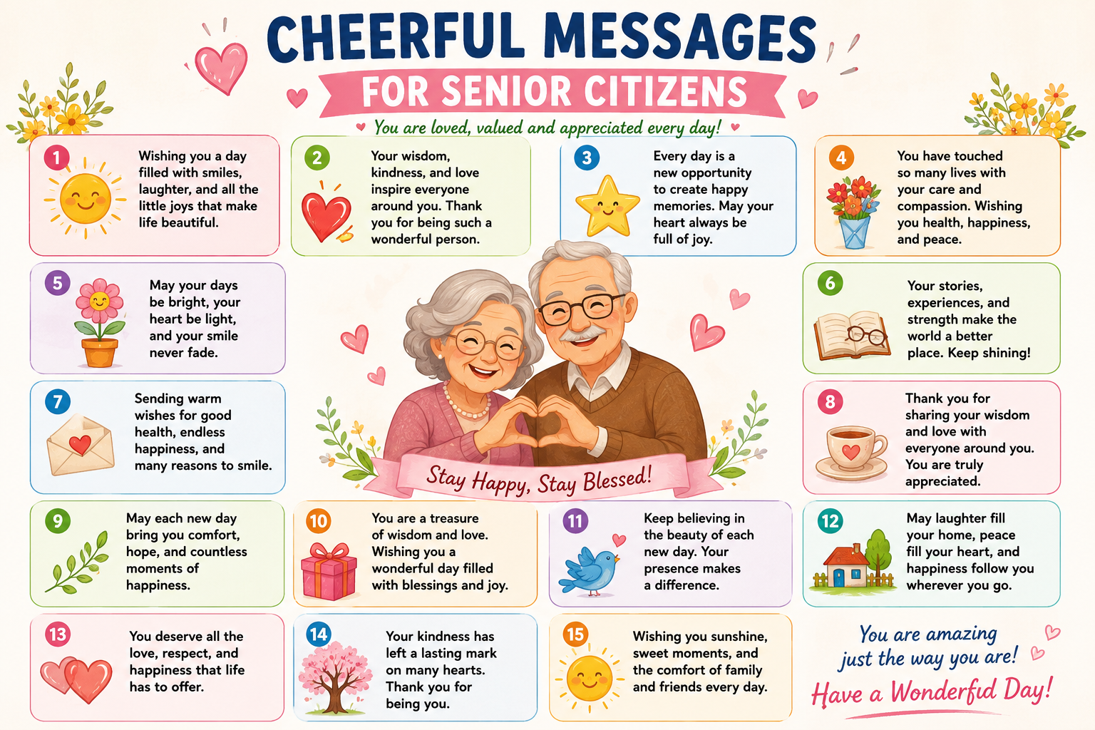 Cheerful Messages for Senior Citizens
