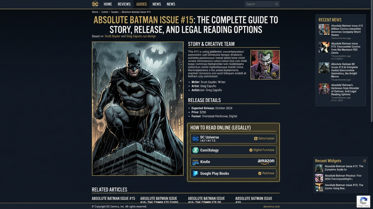Absolute Batman Issue 15 Read Online